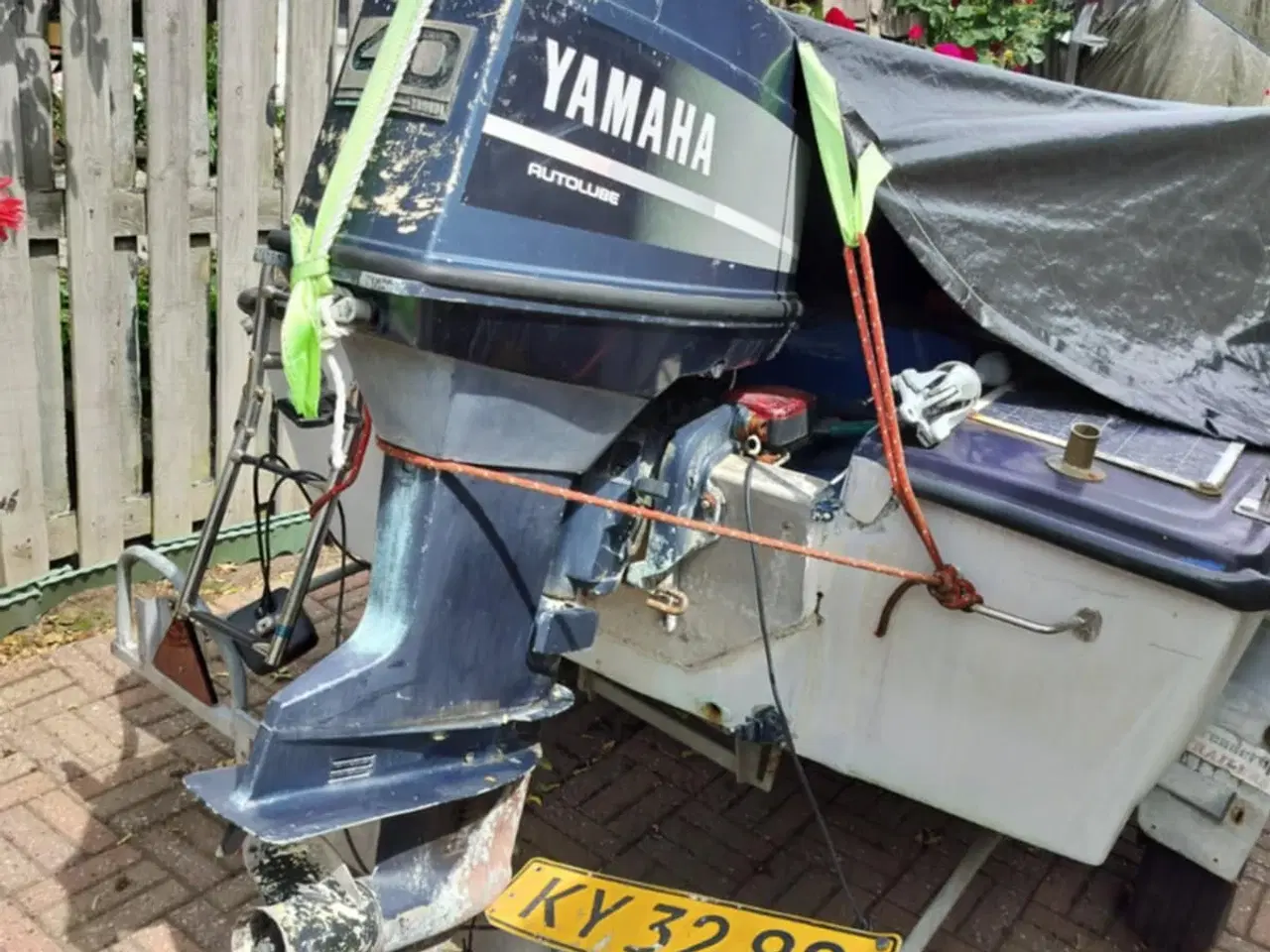 Billede 5 - Speedbåd med 40 hk Yamaha + 2 ekstra motorer & tra