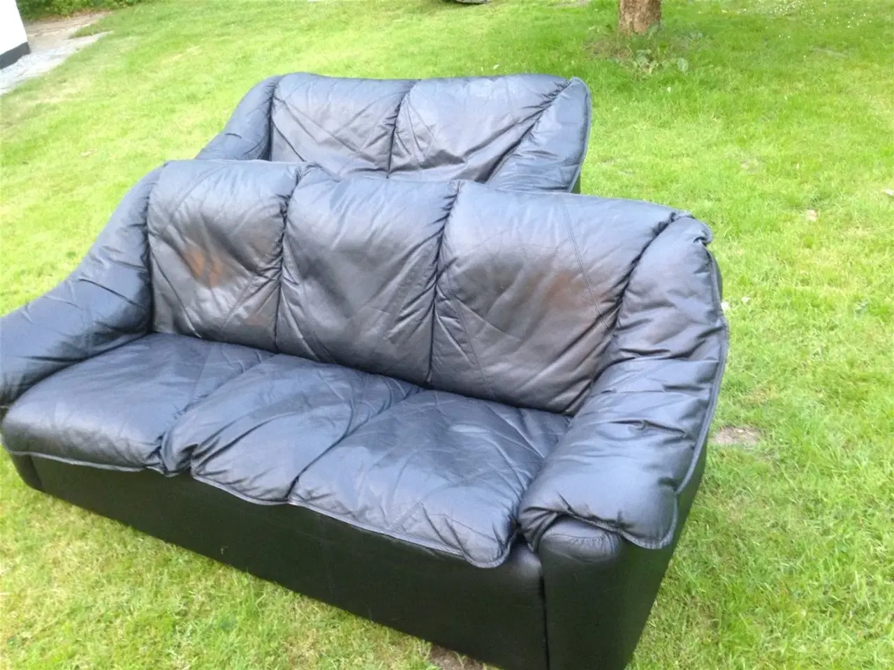 Billede 2 - Læder sofaer 2 og 3 personers