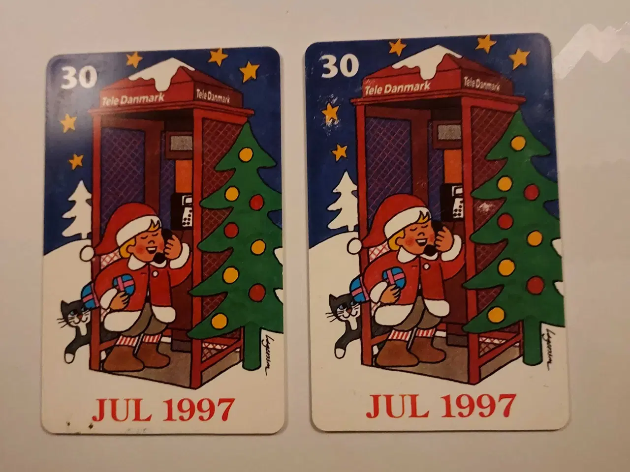 Billede 1 - 2 stk telekort