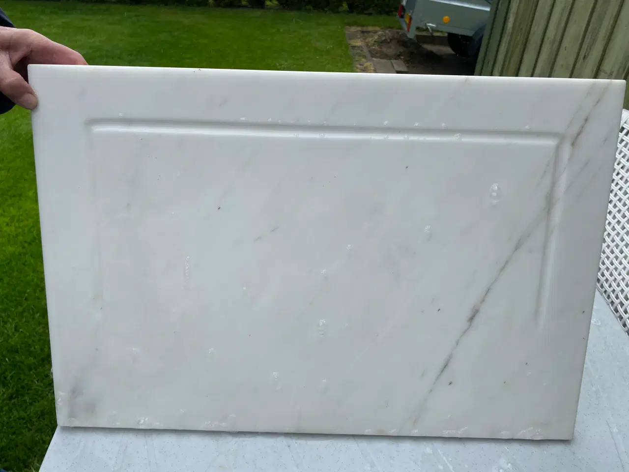 Billede 1 - Gammel marmorplade