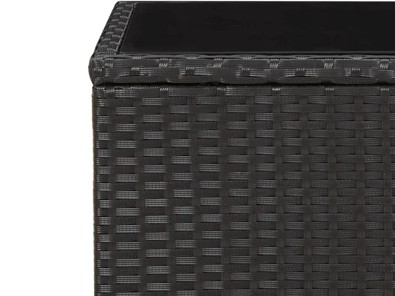 Billede 5 - Havebord med glasbordplade polyrattan og hærdet glas sort