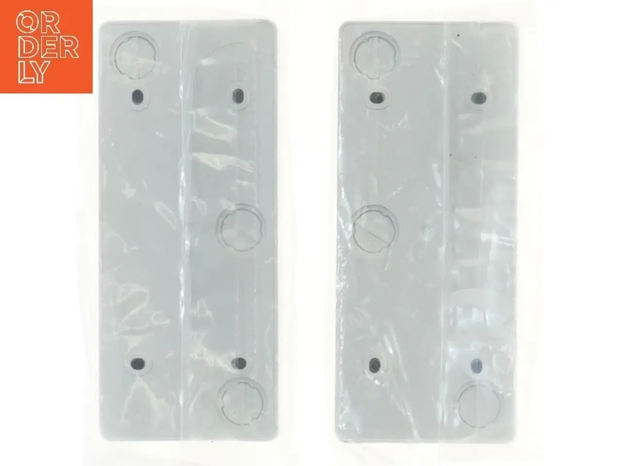 Billede 2 - Dobbelt stikkontakt med jord fra Lauritz Knudsen (str. 16x7x3,5 cm)