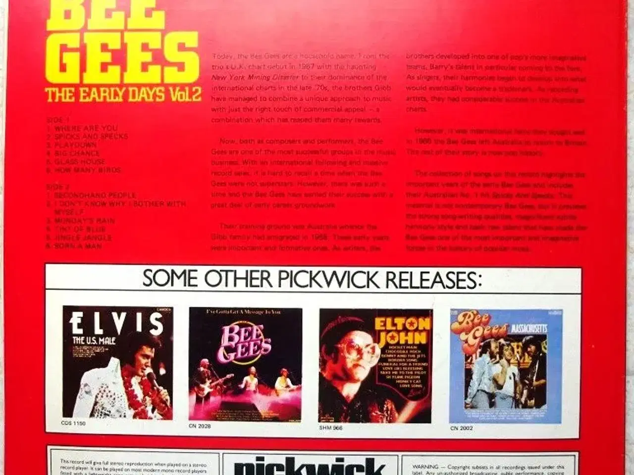 Billede 2 - Bee Gees. Vinyl LP