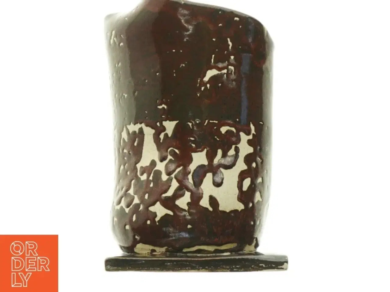 Billede 1 - Håndlavet Keramisk vase signeret PJ (str. 18 x 12)