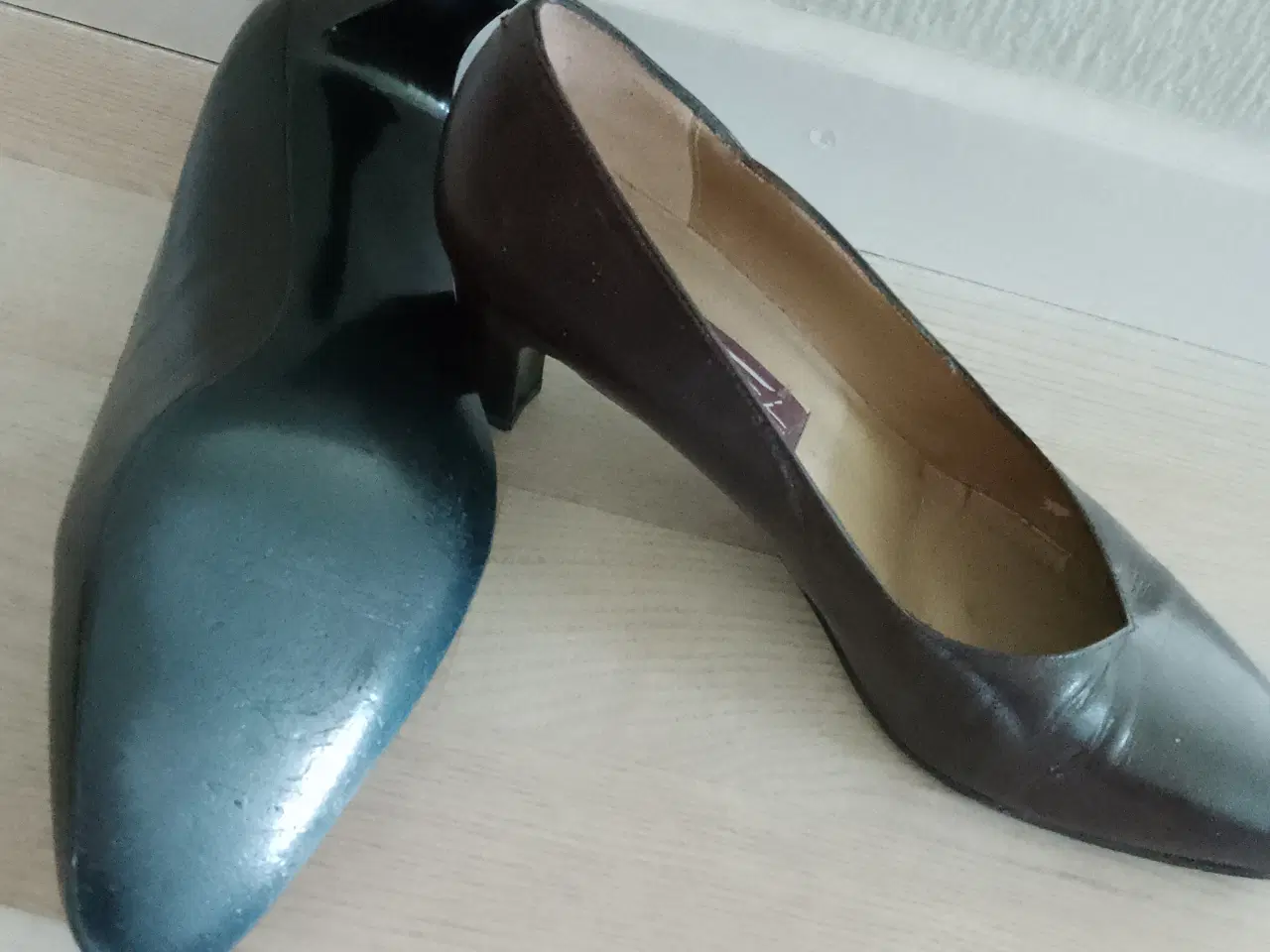 Billede 3 - Mørke brune høj hælede sko mk fransi 