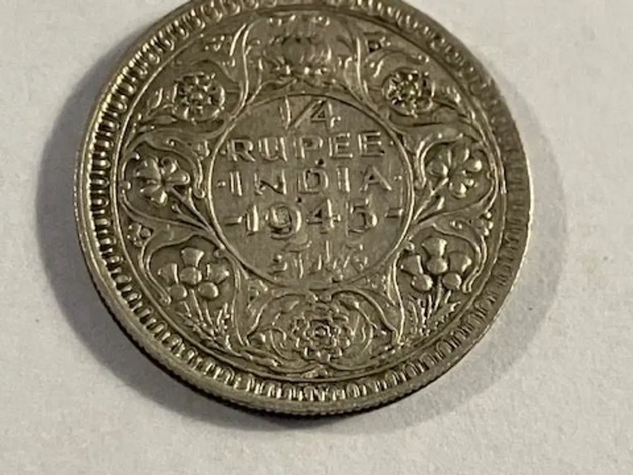 Billede 1 - 1/4 Rupee India 1945