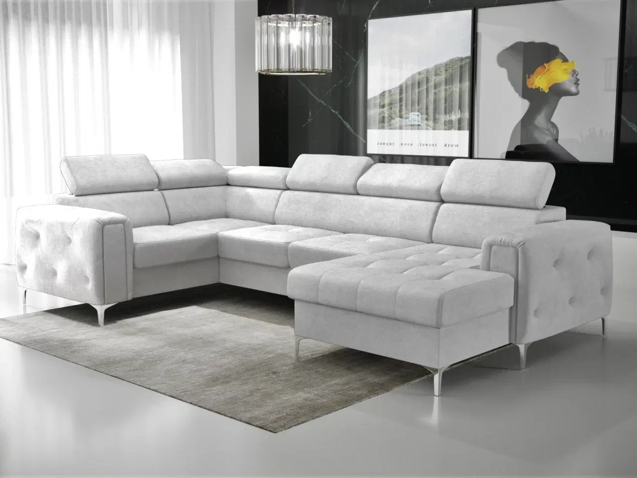 Billede 16 - ORIONIS MAX III HJØRNESOFA MED SOVEFUNKTION 165x320x185 CM