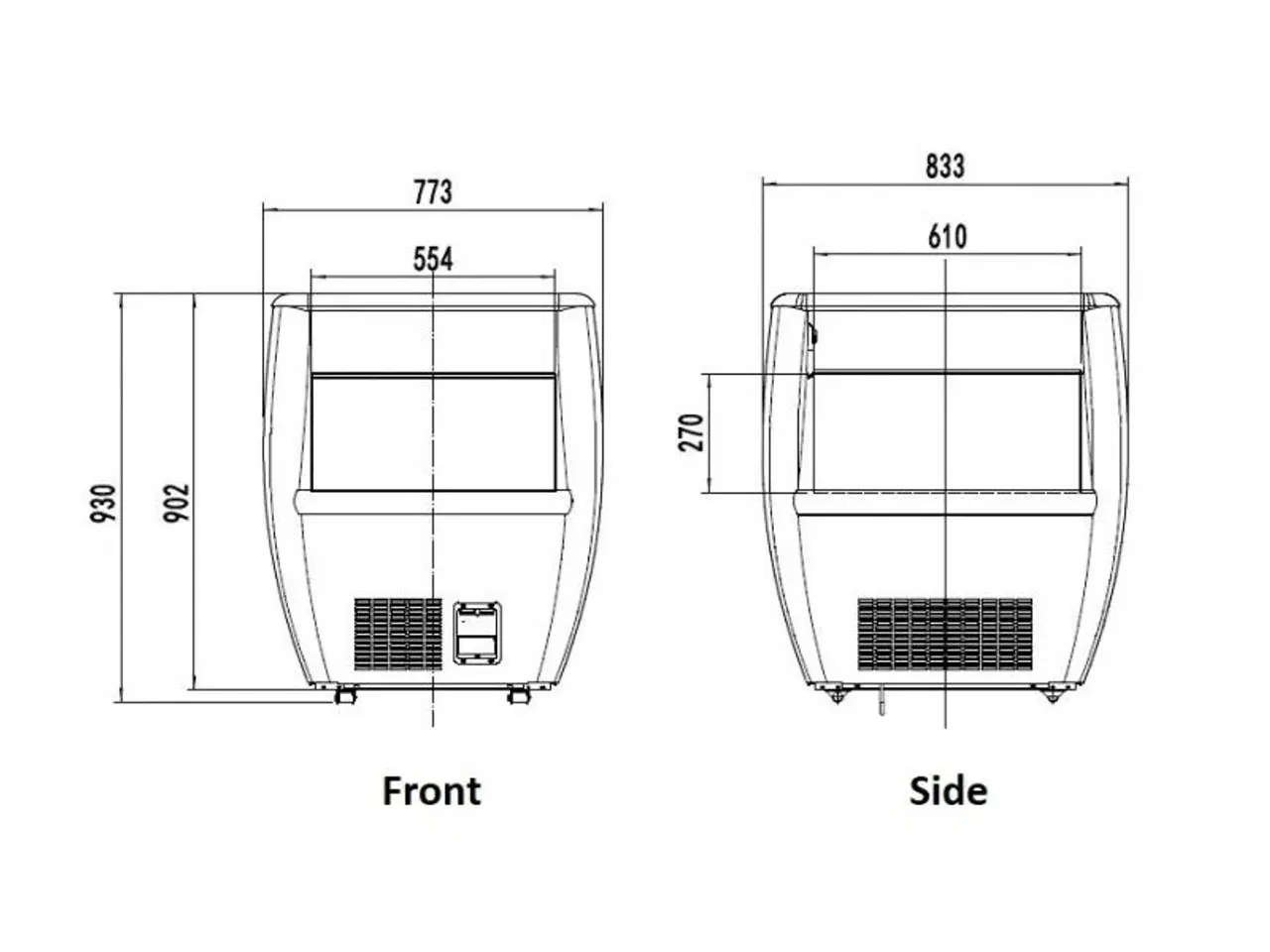 Billede 2 - Combisteel impulskøler – 87 liter