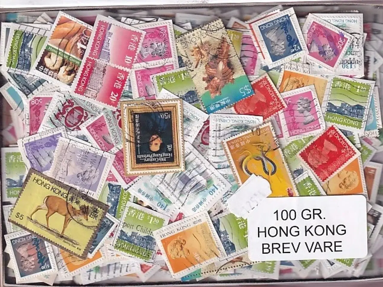 Billede 1 - Hong Kong 100 g. Brevvare - Tæt Klip.