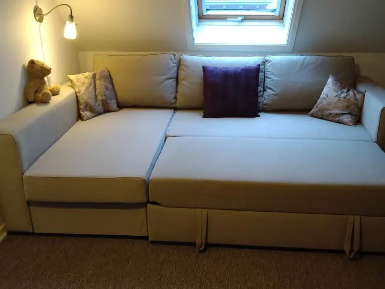 Billede 1 - Fin sovesofa beigefarvet