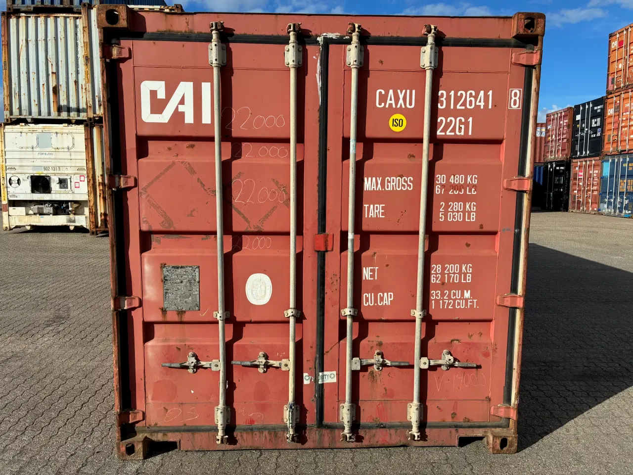 Billede 1 - Brugt 20 fods Isoleret Container- ID: CAXU 312641-