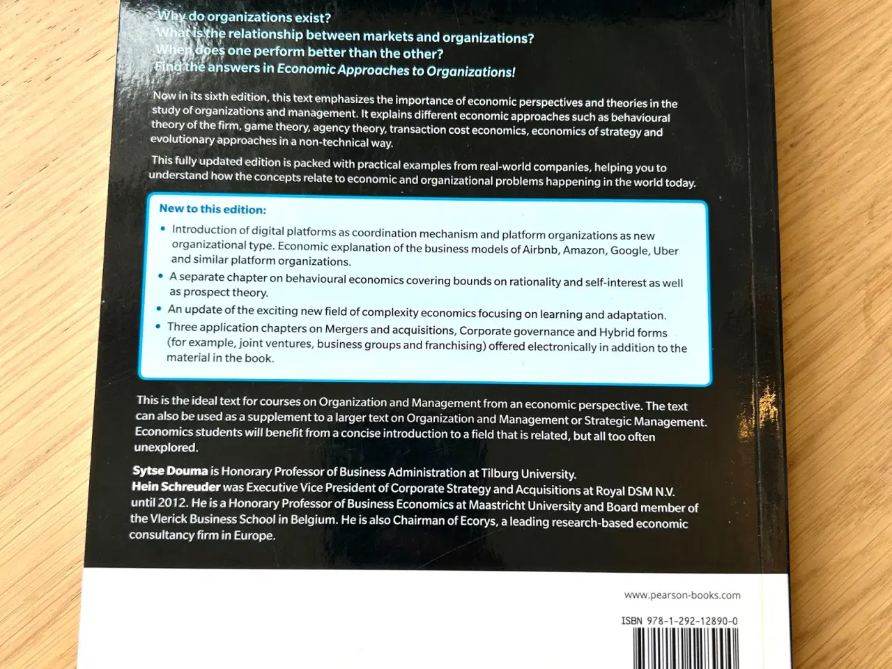 Billede 2 - Economic Approaches to Organizations By Sytse Doum