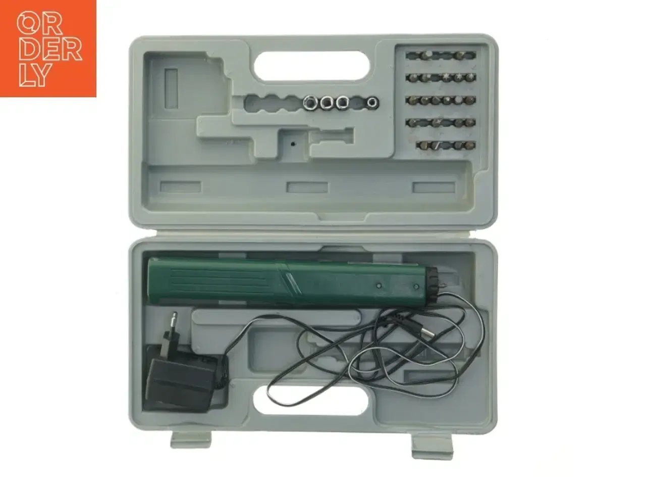 Billede 1 - Elektrisk skruetrækker og bitsæt (str. 32x18 cm)