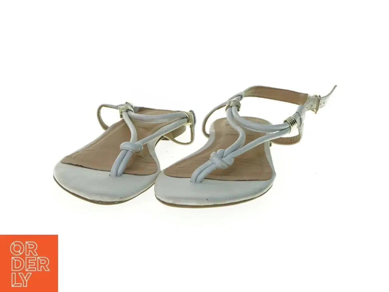 Billede 4 - Hvide sandaler med remme fra Seaside (str. 35)