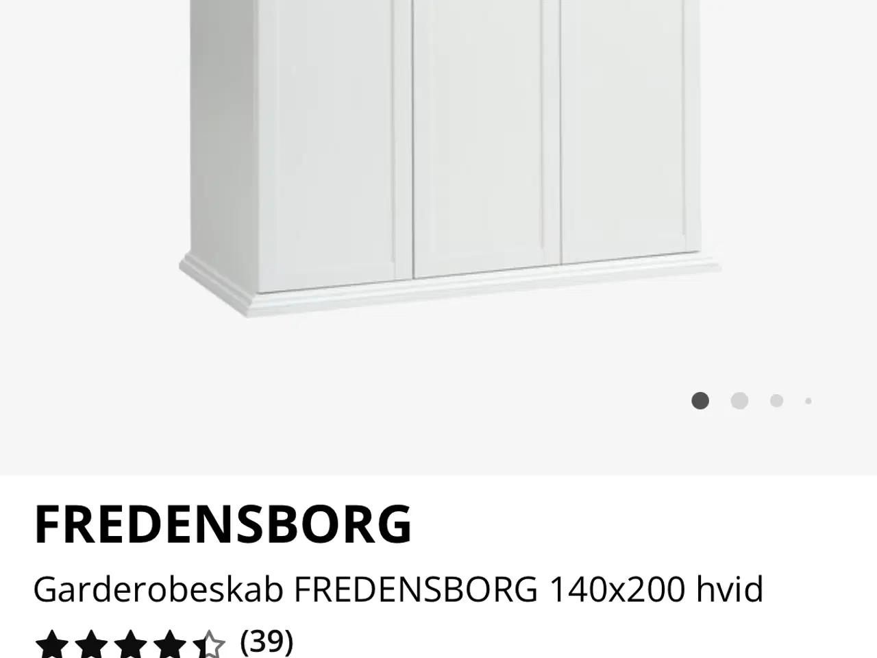 Billede 4 - Fredensborg garderobeskab fra Jysk