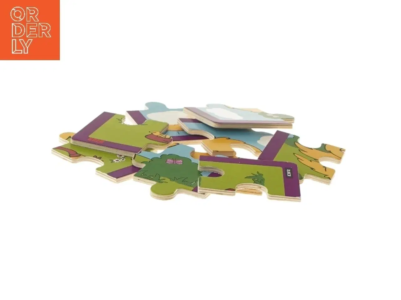 Billede 3 - Børnepuslespil med kylling motiv (str. 20x16 cm)