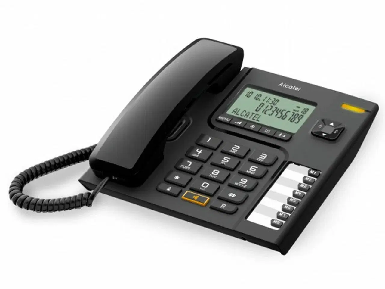 Billede 1 - Fastnettelefon Alcatel T76 - sort bordtelefon med display