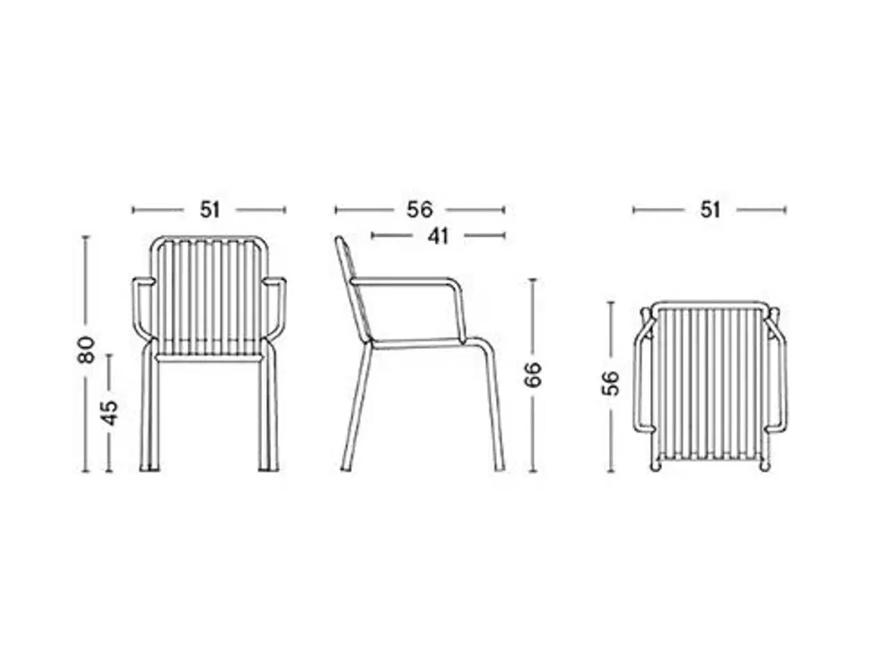 Billede 4 - 8 stk. læne/havestole. Design: HAY PALISSADE ARMCHAIR IRON RED