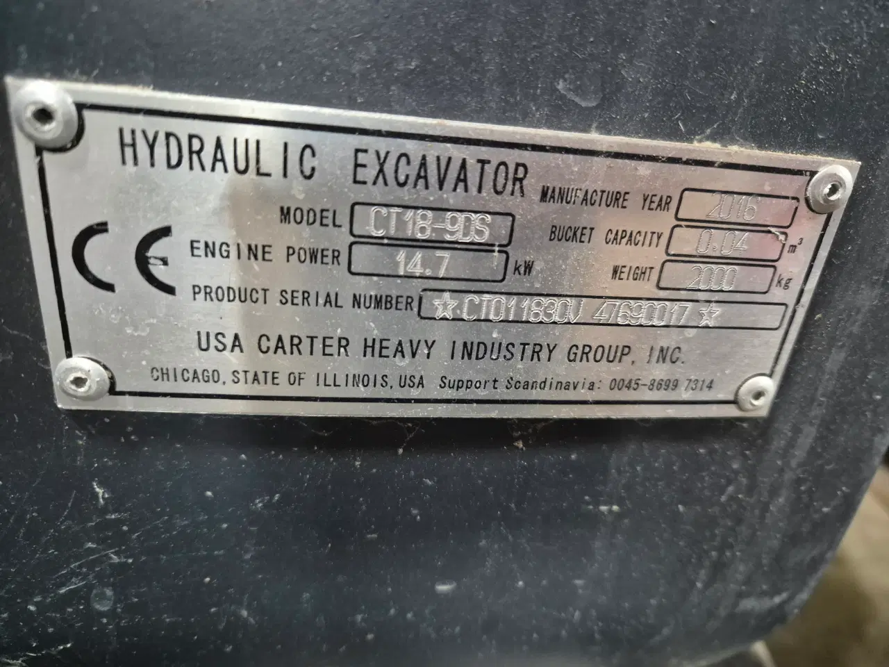 Billede 13 - Cater CT18-9DS Minigraver Kun 127 Timer!