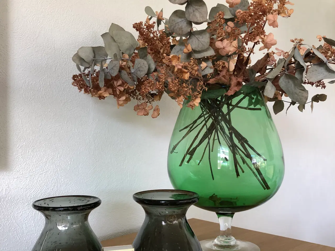 Billede 4 - Vaser i røgfarvet glas