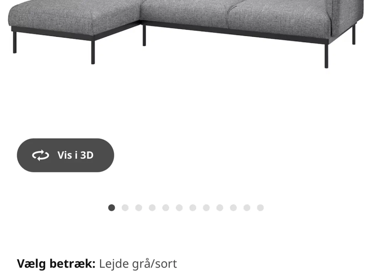 Billede 4 - ÄPPLARYD chaiselong sofa fra Ikea