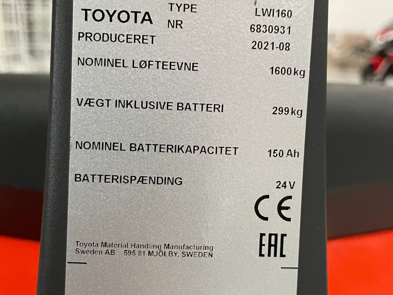 Billede 8 - Toyota LWi160 ''elhund'' palleløfter