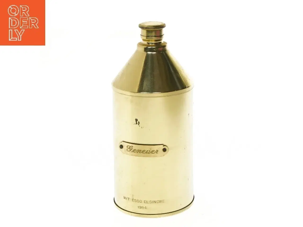 Billede 1 - Messing flaske med håndtag (str. 20,5 cm)