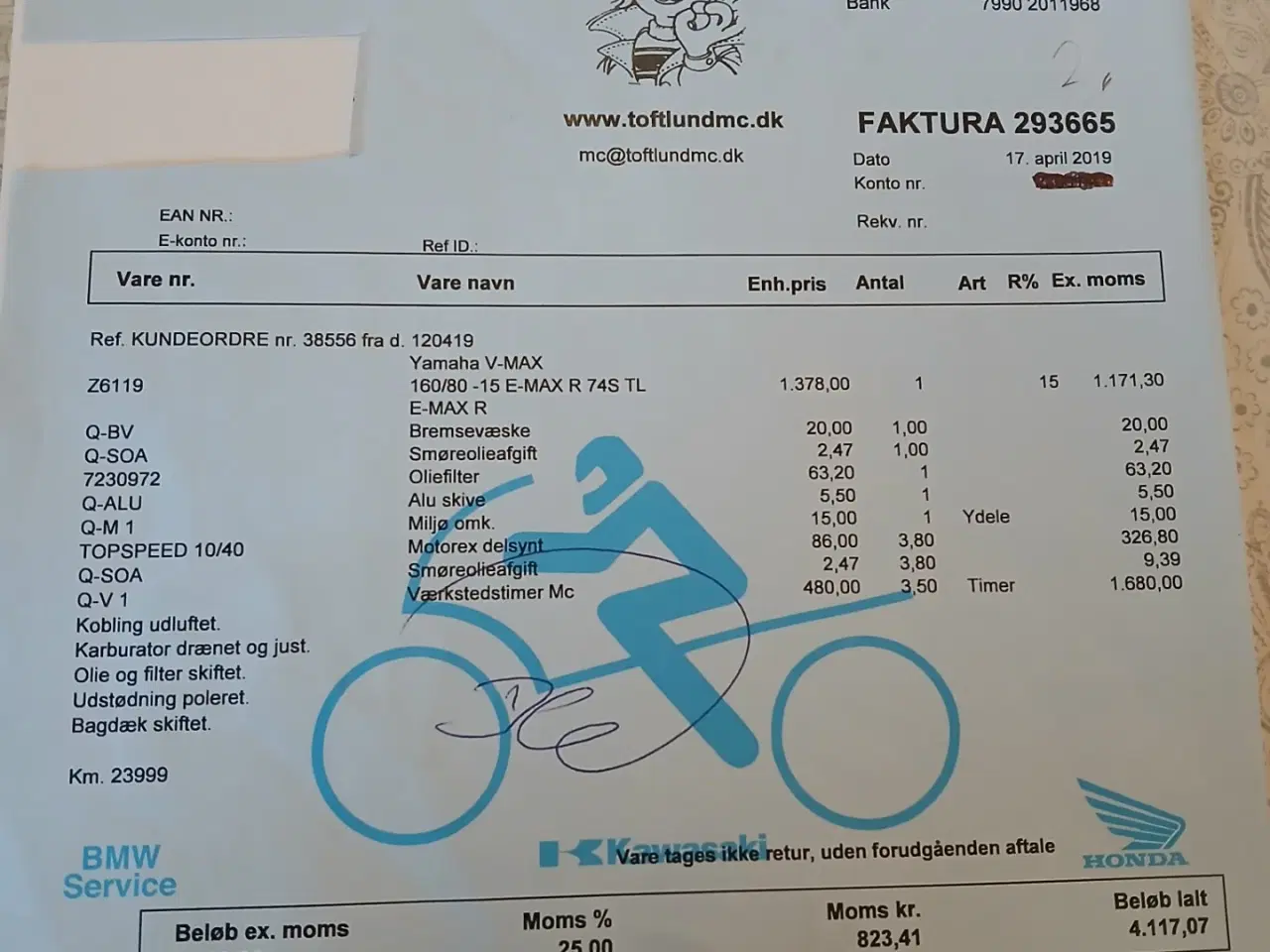 Billede 15 - Yamaha V Max, Meget velholdt fra 1992 # Sælges