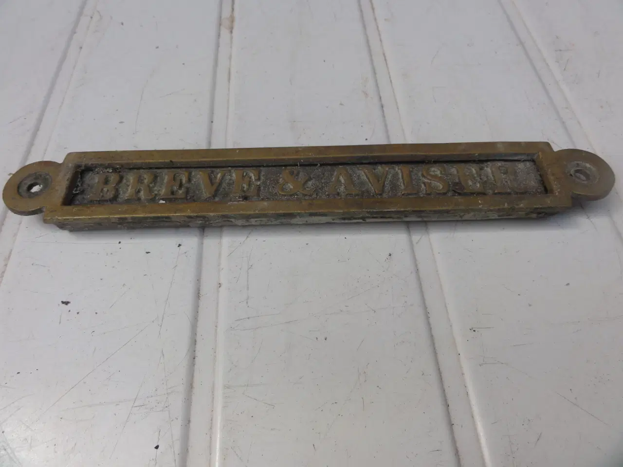 Billede 3 - Vintage Messingskilte - Breve & Aviser