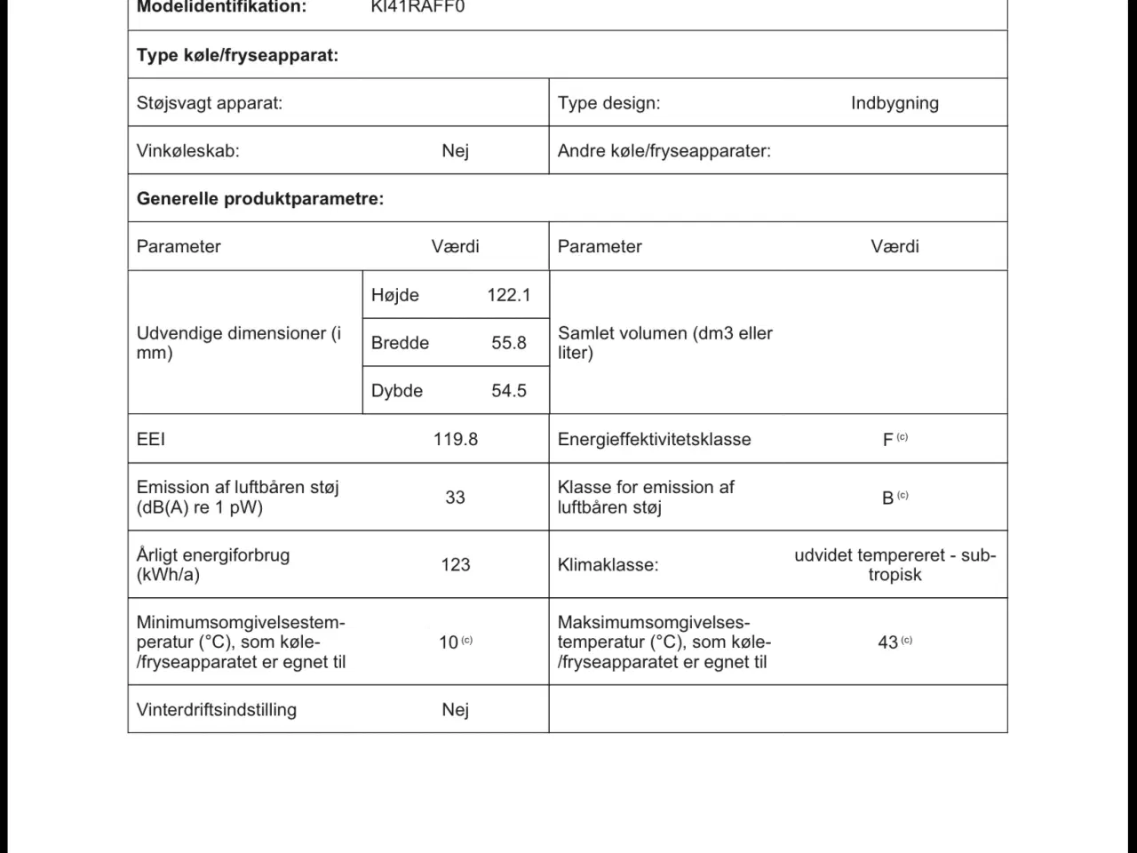 Billede 3 - Køleskab indbygningsmodel fra Siemens 
