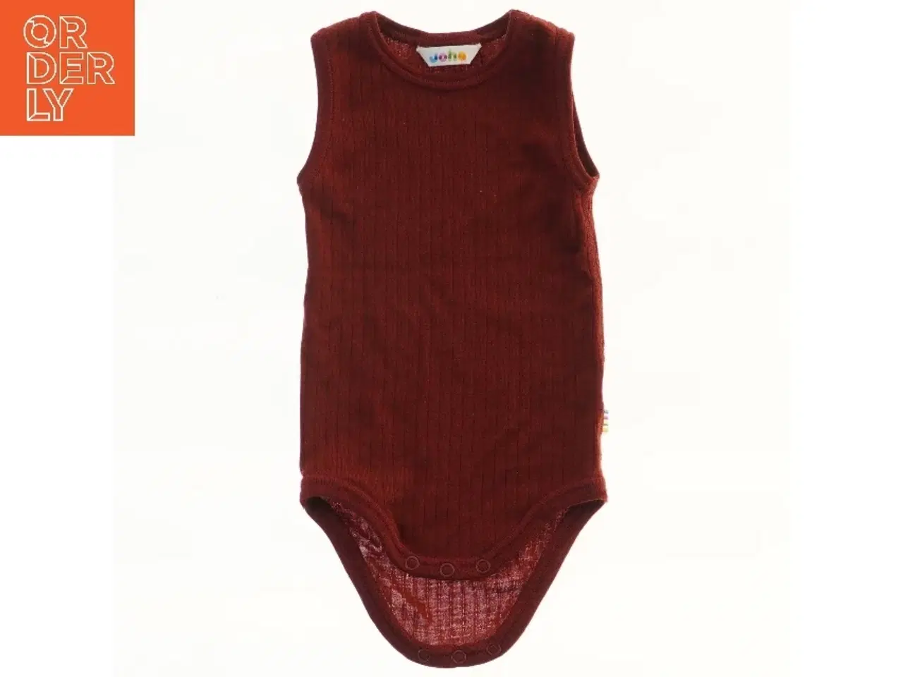 Billede 2 - Uld. Ærmeløs rød bodystocking fra Joha (str. 68)