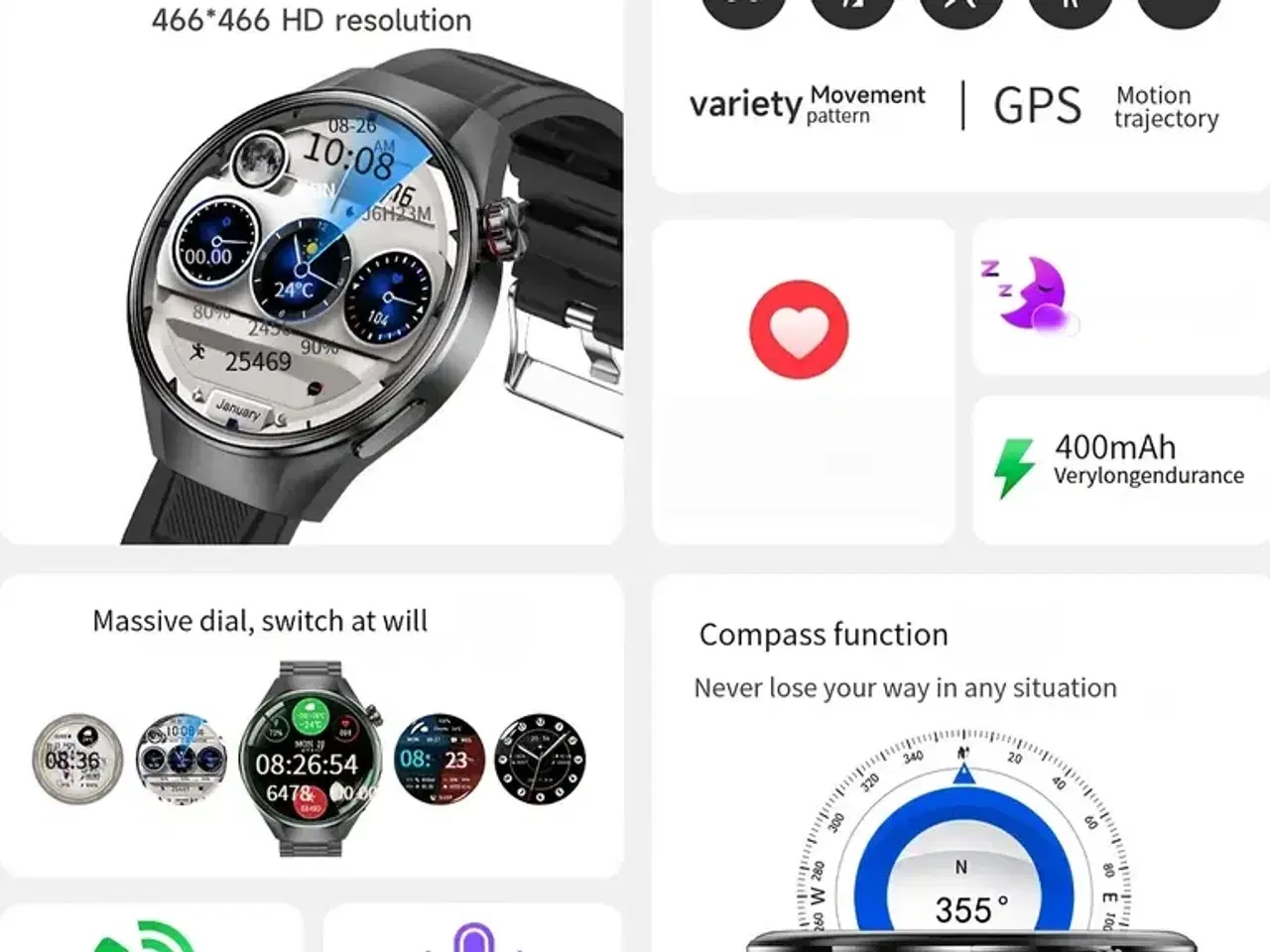 Billede 2 - SmartWatch - Helt Nyt
