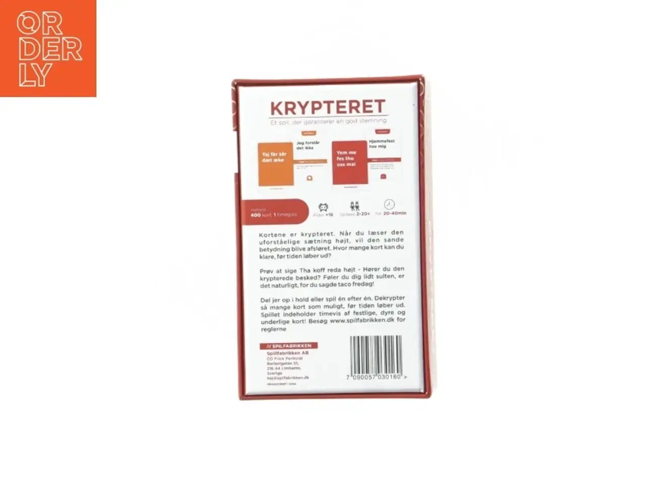 Billede 3 - Krypteret - spil fra Spilfabrikken