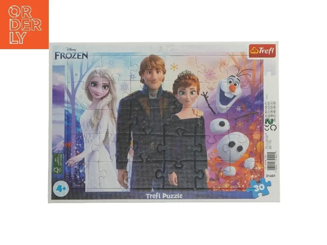 Billede 1 - Frozen puslespil med 30 brikker fra Disney (str. 30 brikker cm)