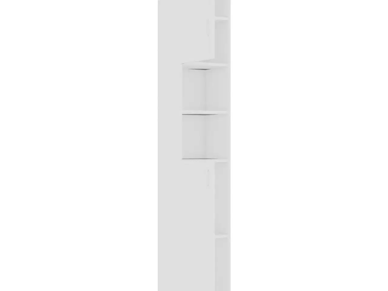 Billede 6 - Badeværelsesskab 32x35,5x190 cm konstrueret træ hvid