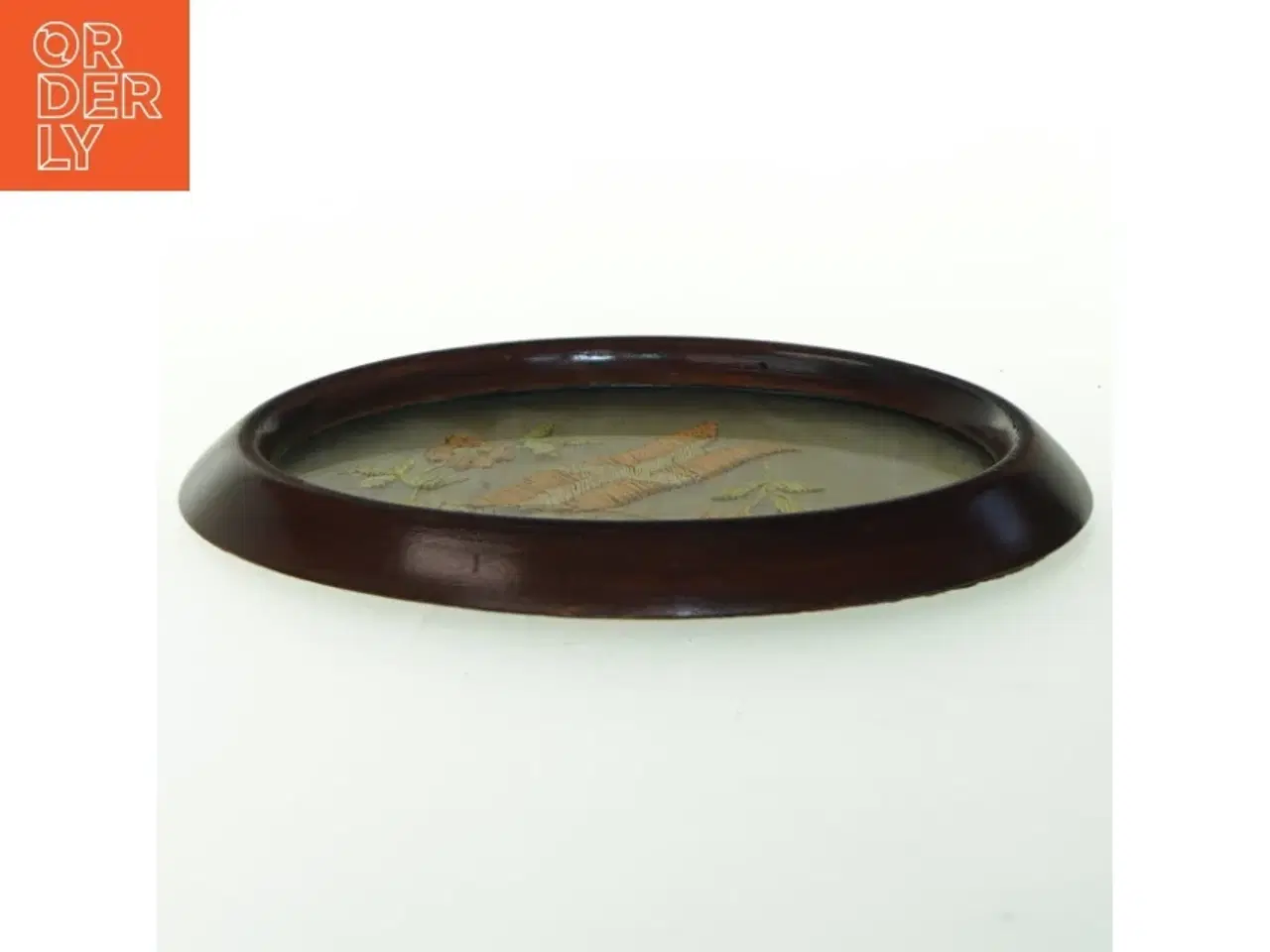 Billede 3 - Broderet Dannebrog billede (str. 16,5 x 11,5 cm)