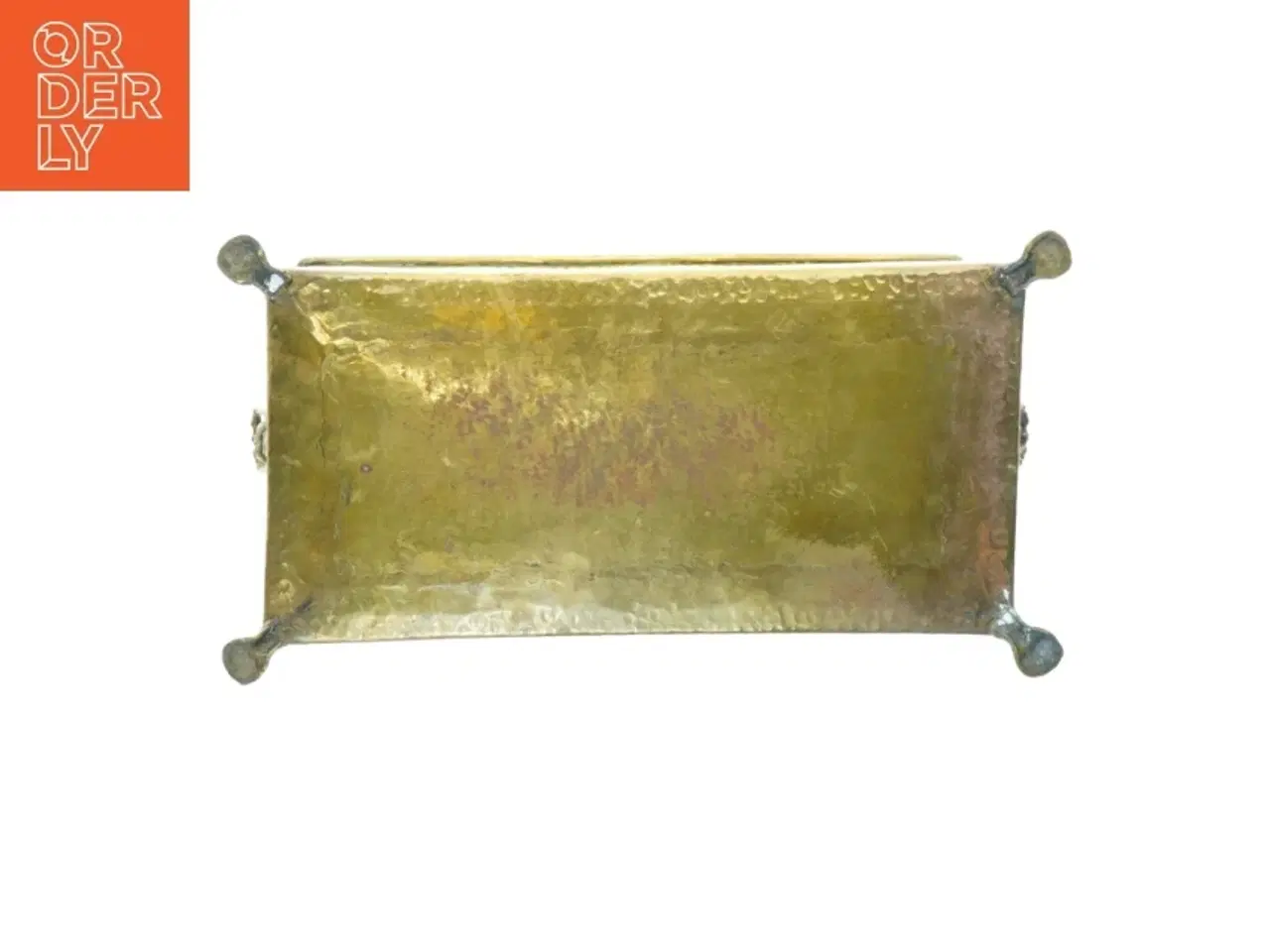 Billede 3 - Vintage rektangulær messing boks (str. 50 x 27 x 21 cm)