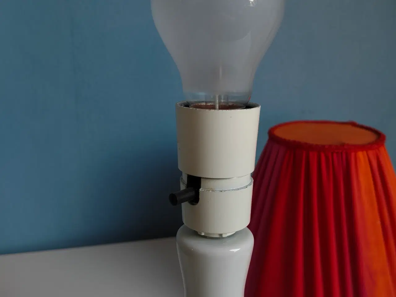 Billede 4 - Merry’s Design lampe – dansk hånddekoreret