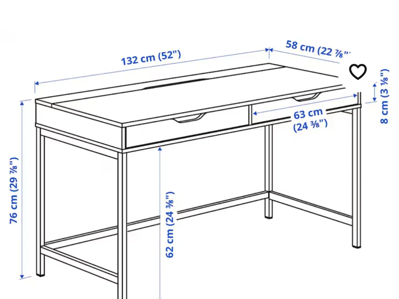 Billede 4 - IKEA skrivebord