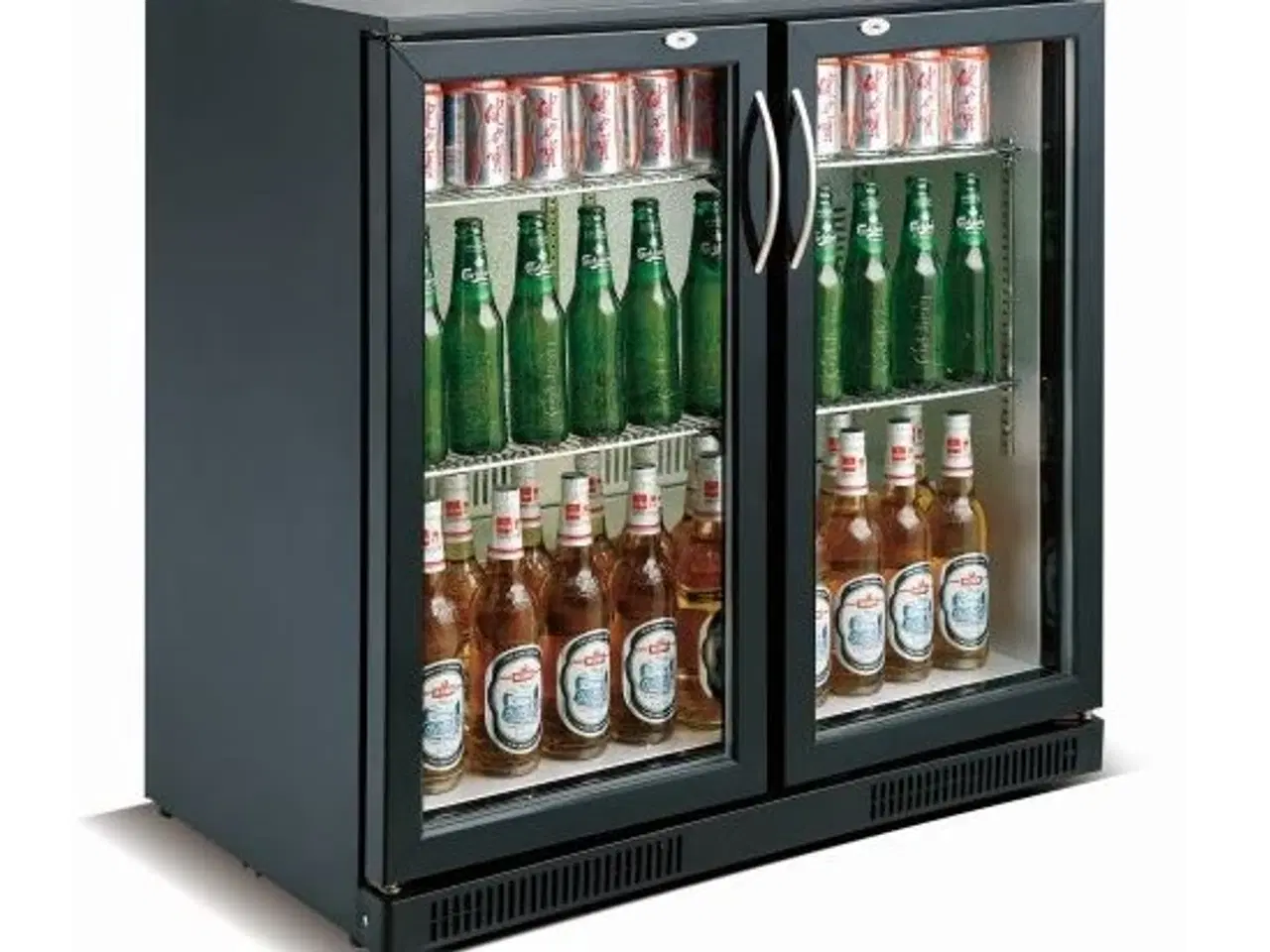 Billede 1 - Professionel backbar – flaskekøleskab – 198 liter