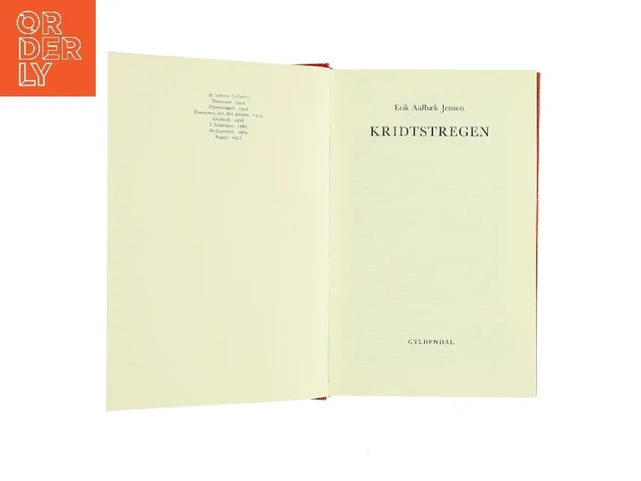 Billede 1 - Kridtstregen af Erik Aalbæk Jensen (Bog)