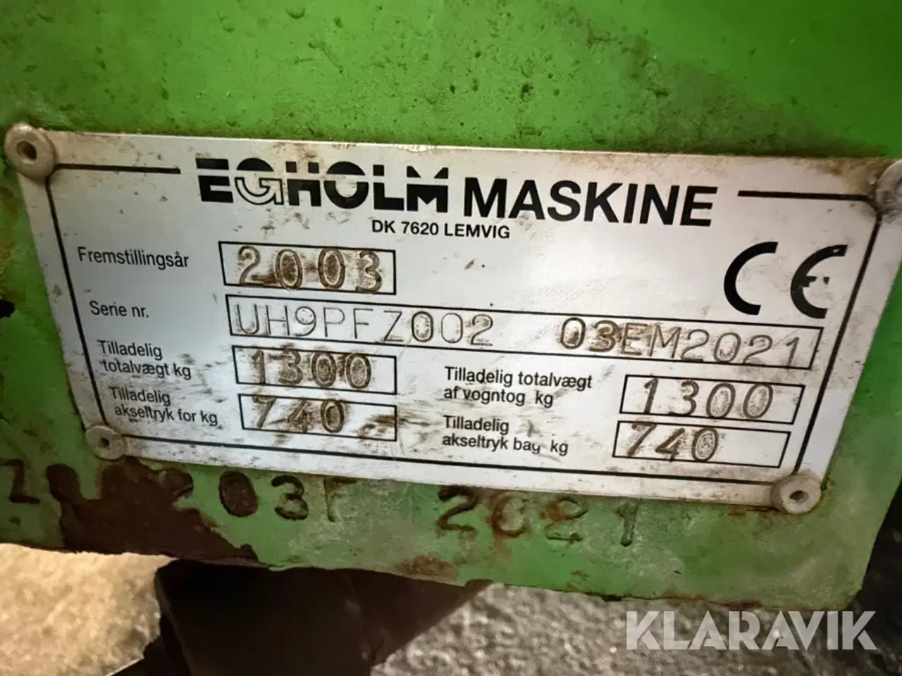 Billede 6 - Redskabsbærer Egholm Maskiner A/S FH 2