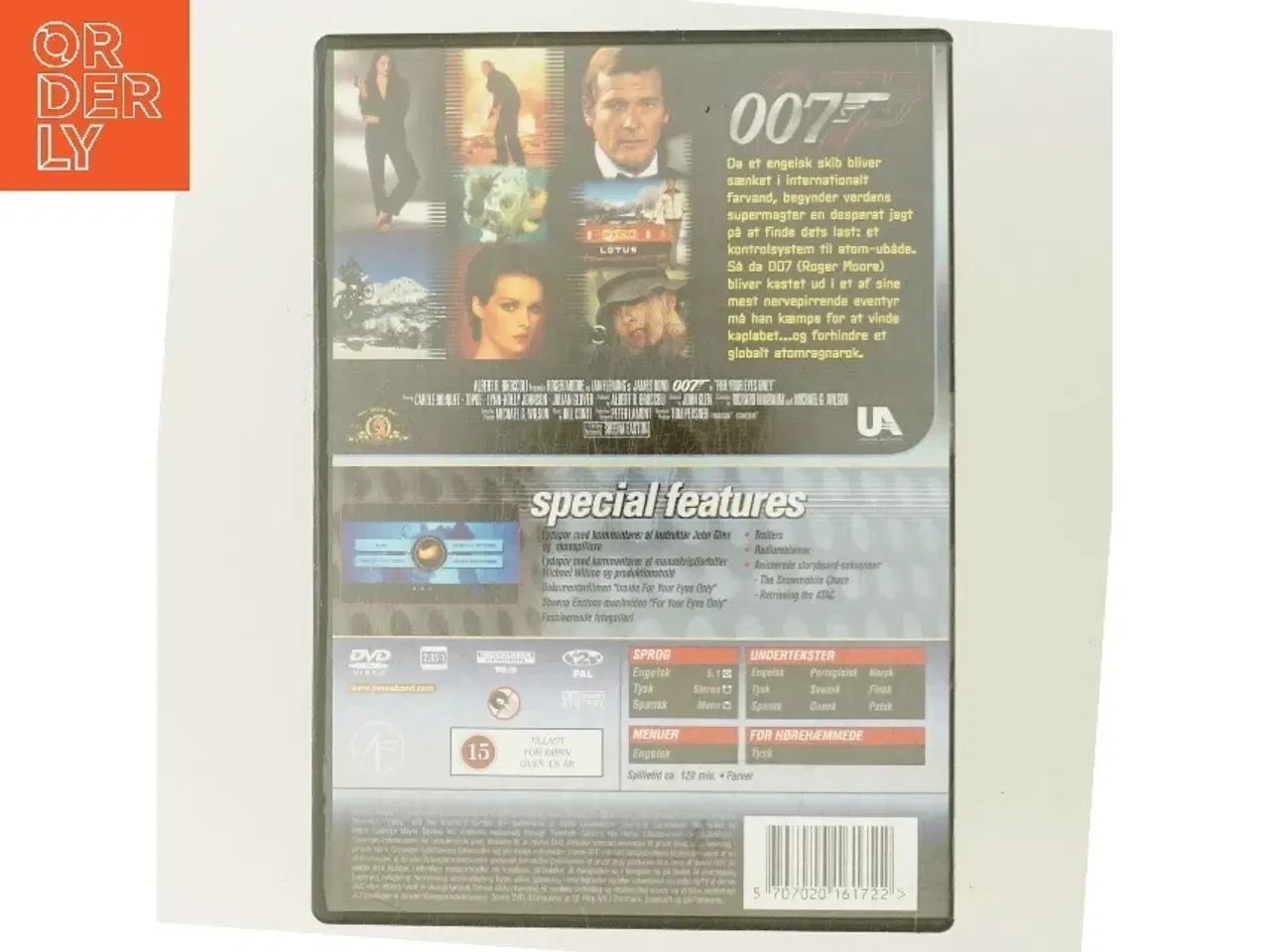 Billede 3 - For Your Eyes Only med Roger Moore (DVD)