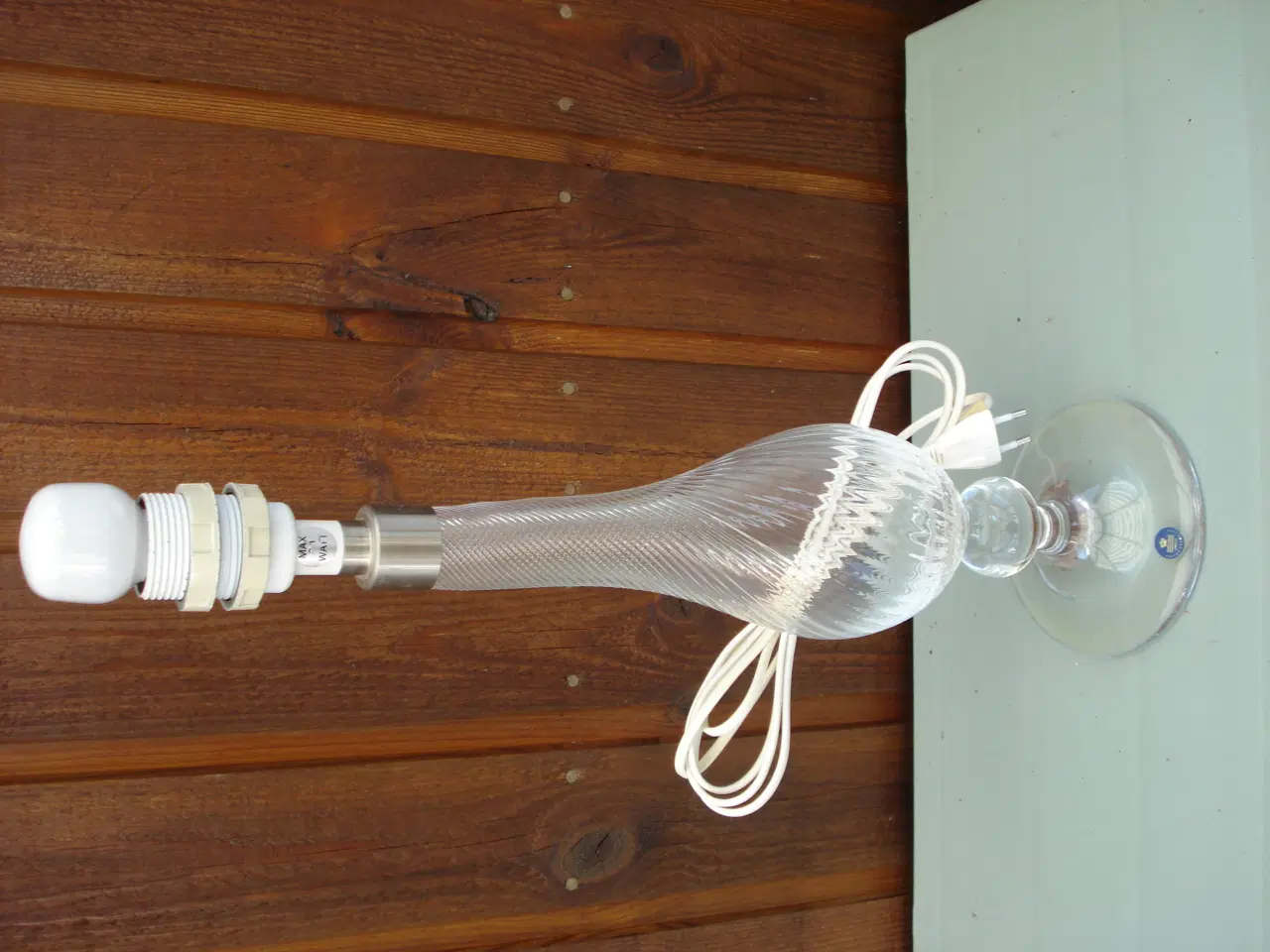 Billede 2 - bordlampe kongelig krystal med skærm