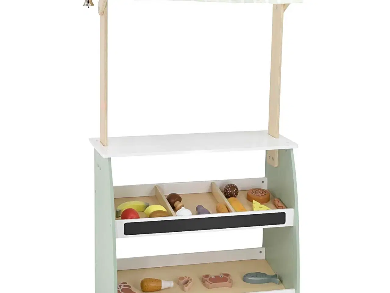 Billede 1 - VIGA Markedsbod i Træ - Kreativ Leg og Handelsoplevelse