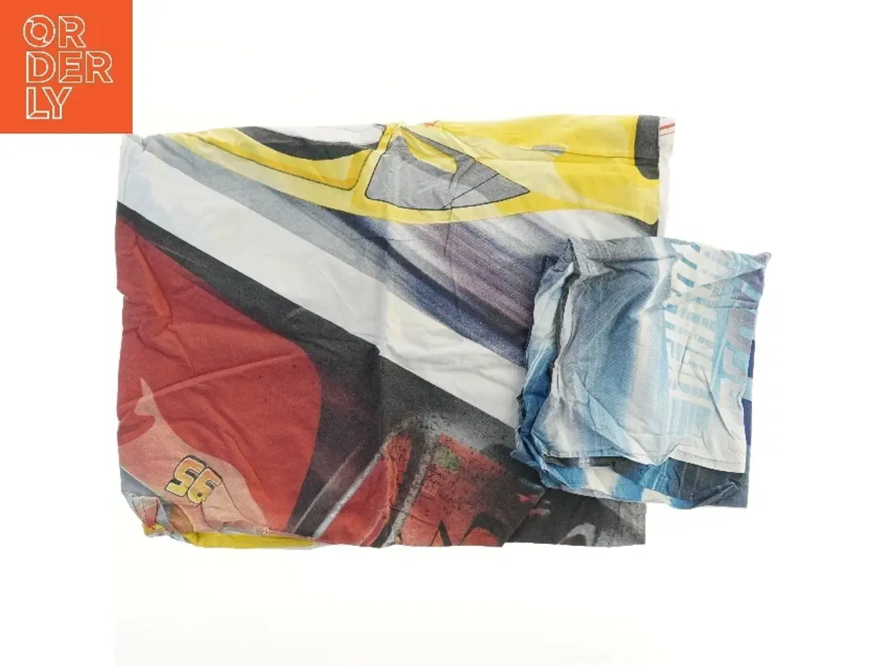 Billede 1 - Børnesengesæt med bilmotiv (str. 61x56 & 97x120 cm)