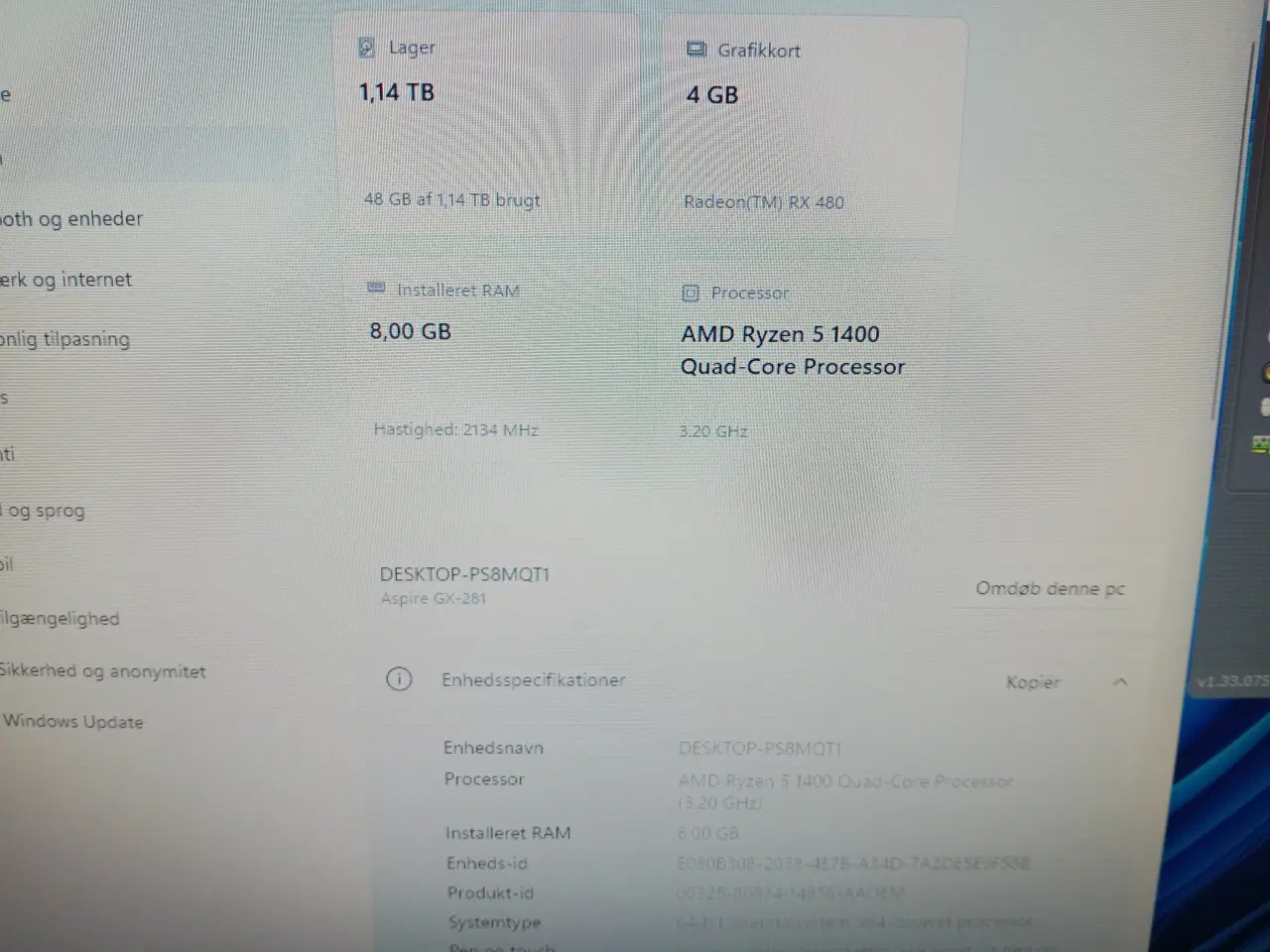 Billede 4 - Komplet Acer med Ryzen 5