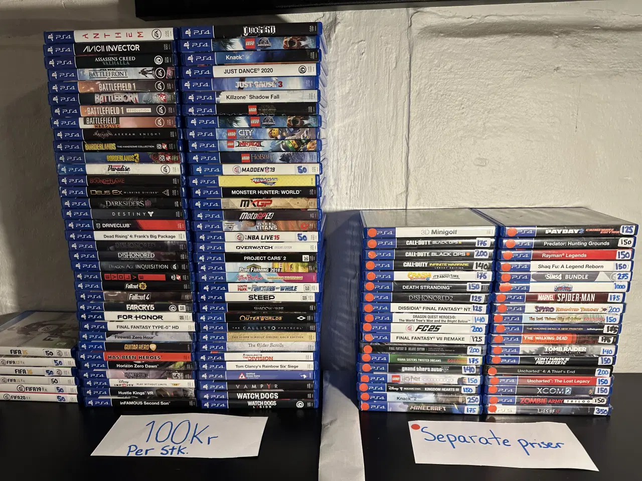 Billede 1 - 112 Stk Playstation 4 / PS4 Spil. De fleste til 10