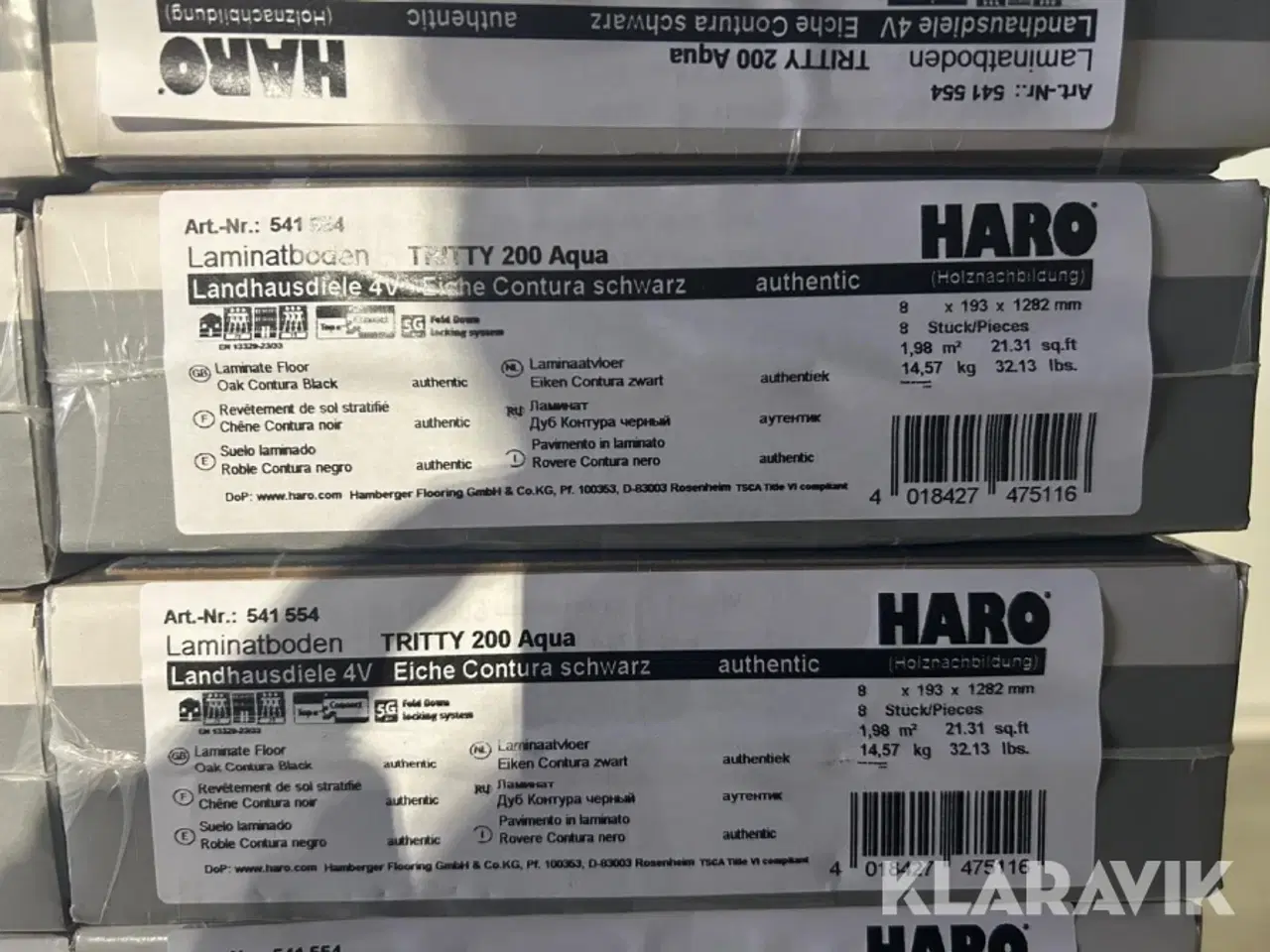 Billede 11 - Laminat gulv HARO Tritty 200 Aqua / Oak contura Black 103m2