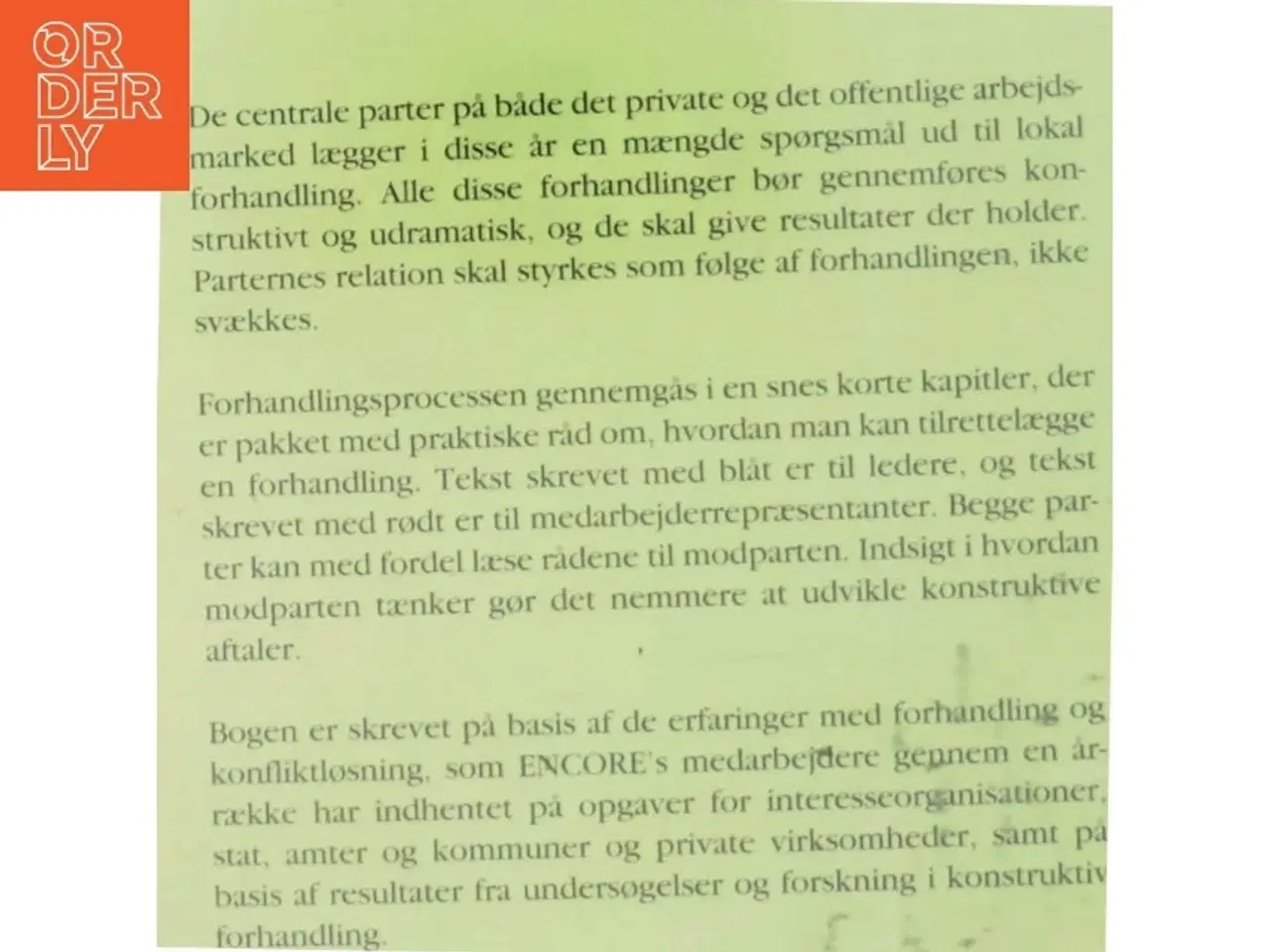 Billede 3 - Konstruktive Lokale Forhandlinger af Søren Viemose (Bog) fra ENCORE